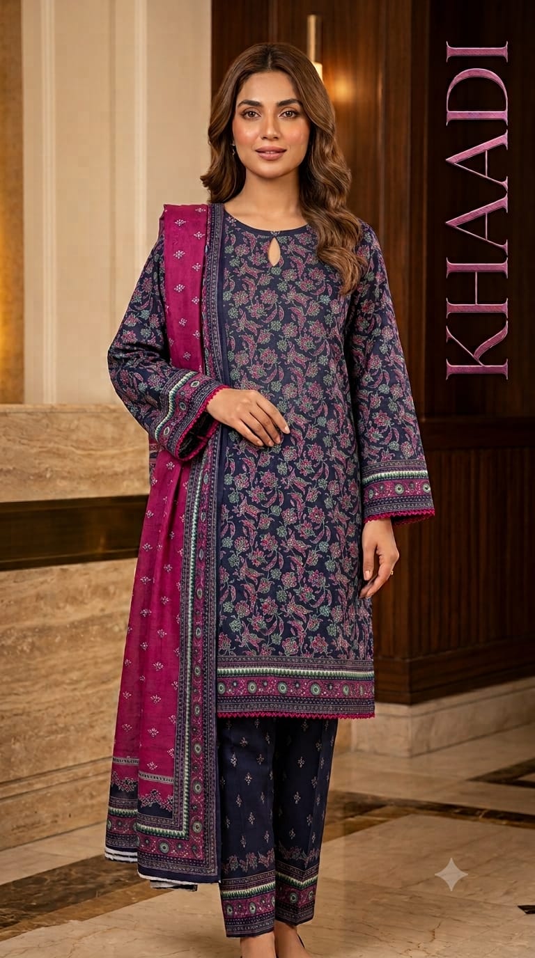 **Khaadi 3PCS β¨π | Elegant & Stylish Eastern Wear πΈπ« | Only at ALISH FASHION ποΈπ**
