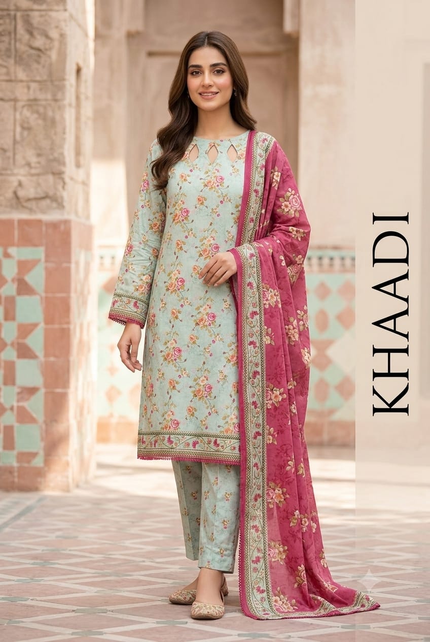 **Khaadi 3PCS β¨π | Elegant & Stylish Eastern Wear πΈπ« | Only at ALISH FASHION ποΈπ**