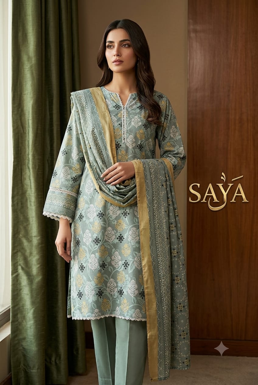 **Saya 3PCS ✨👗 | Elegant Everyday Style 🌸 | Only at ALISH FASHION 🛍️**