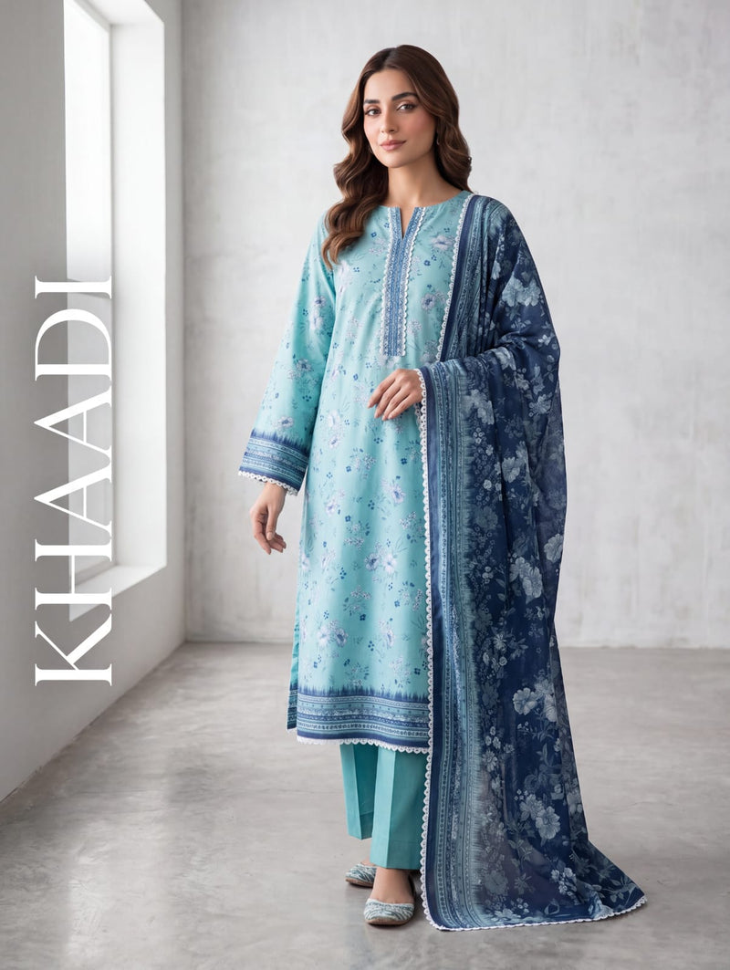 **Khaadi 3PCS ✨👗 | Elegant & Stylish Eastern Wear 🌸💫 | Only at ALISH FASHION 🛍️💖**