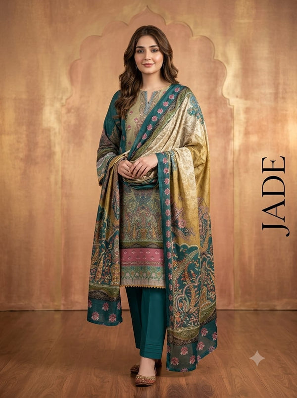 💚 Jade 3 Pcs Collection ✨Discover the beauty of rich jade tones only at ALISH FASHION.🌸👗