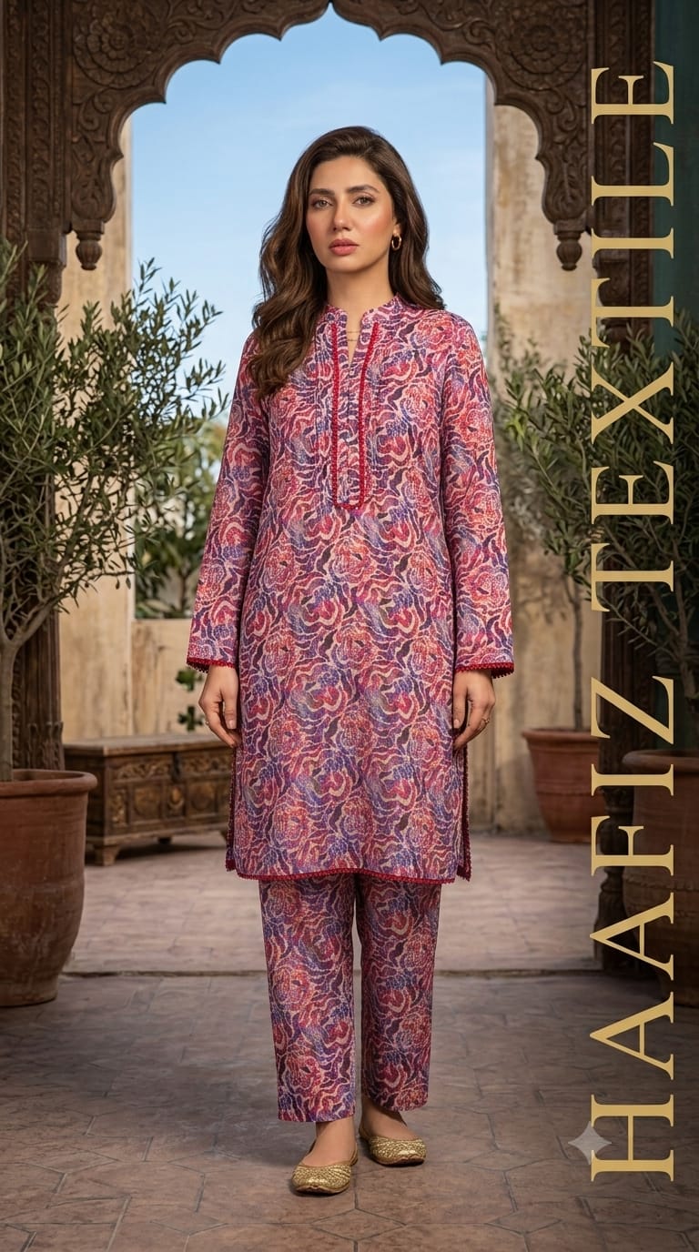 ✨ Hafiz Textile 2 Pcs Collection 👗Discover premium Hafiz Textile 2-piece stitched suitsonly at ALISH FASHION. 🌸
