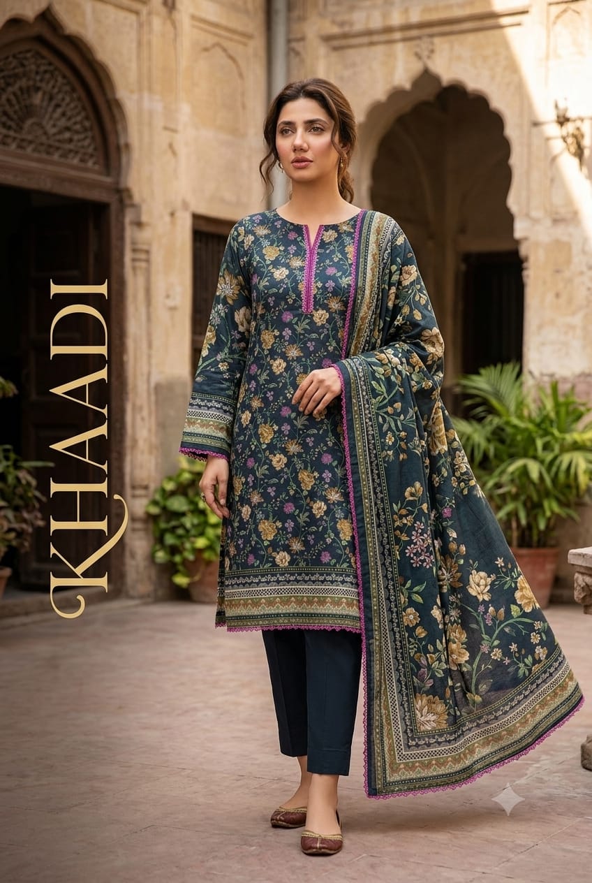 **Khaadi 3PCS ✨👗 | Elegant & Stylish Eastern Wear 🌸💫 | Only at ALISH FASHION 🛍️💖**