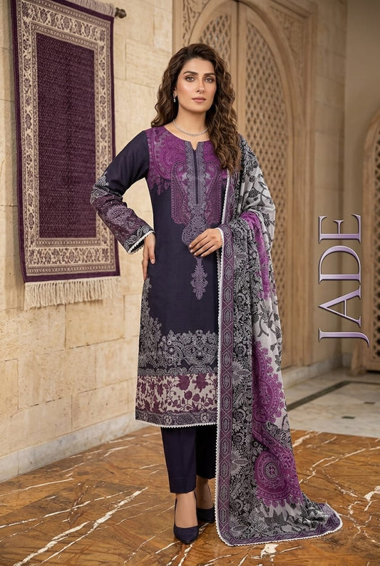 💚 Jade 3 Pcs Collection ✨  Discover the beauty of rich jade tones with our premium stitched 3-piece suits, designed to bring elegance, comfort, and timeless sophistication to your wardrobe. Perfect for every occasion, only at ALISH FASHION. 🌸👗