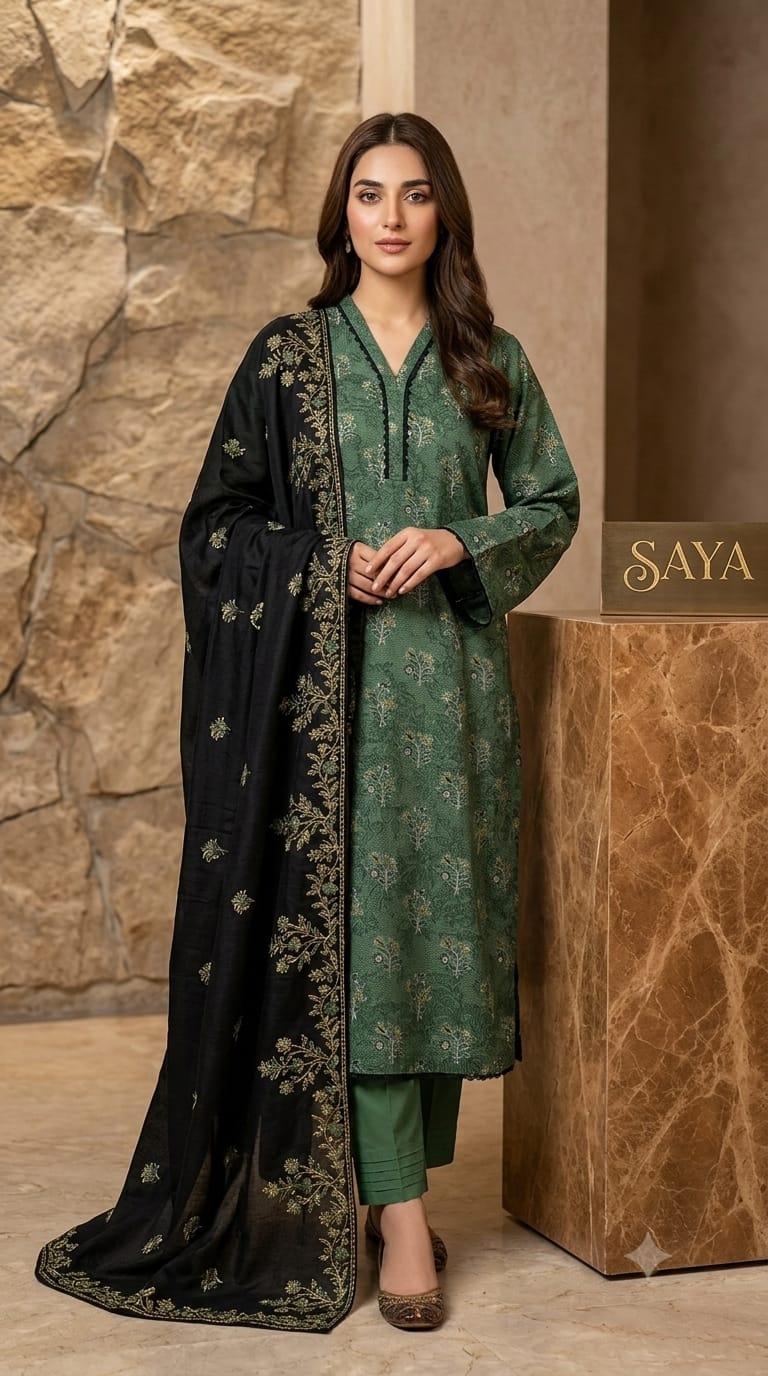 **Saya 3PCS ✨👗 | Elegant Everyday Style 🌸 | Only at ALISH FASHION 🛍️**